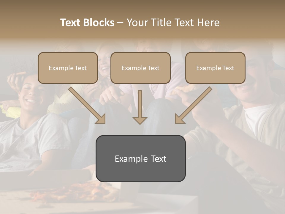 Cheerful Teenage Teenagers PowerPoint Template