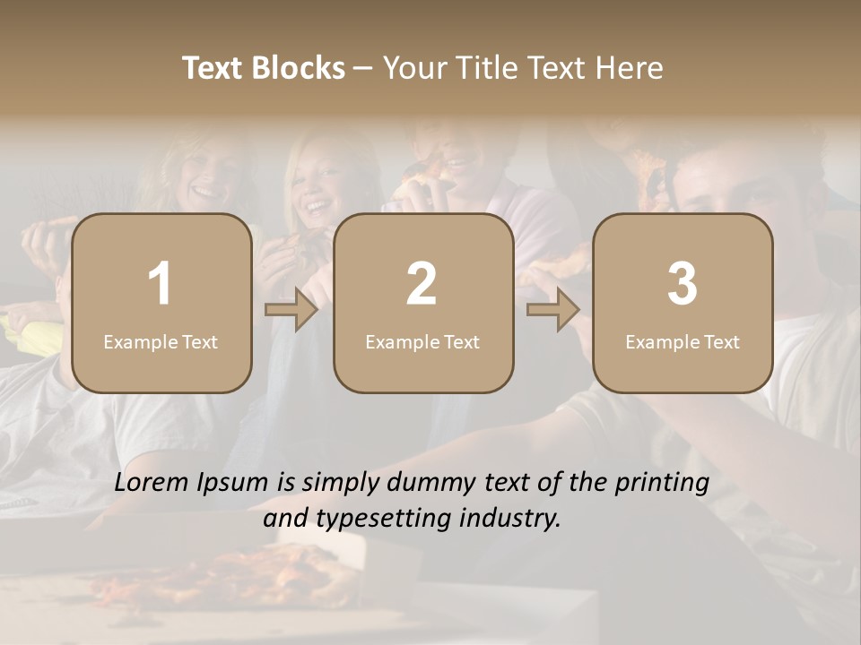 Cheerful Teenage Teenagers PowerPoint Template