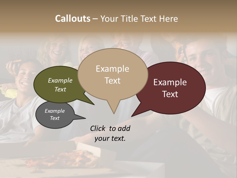 Cheerful Teenage Teenagers PowerPoint Template