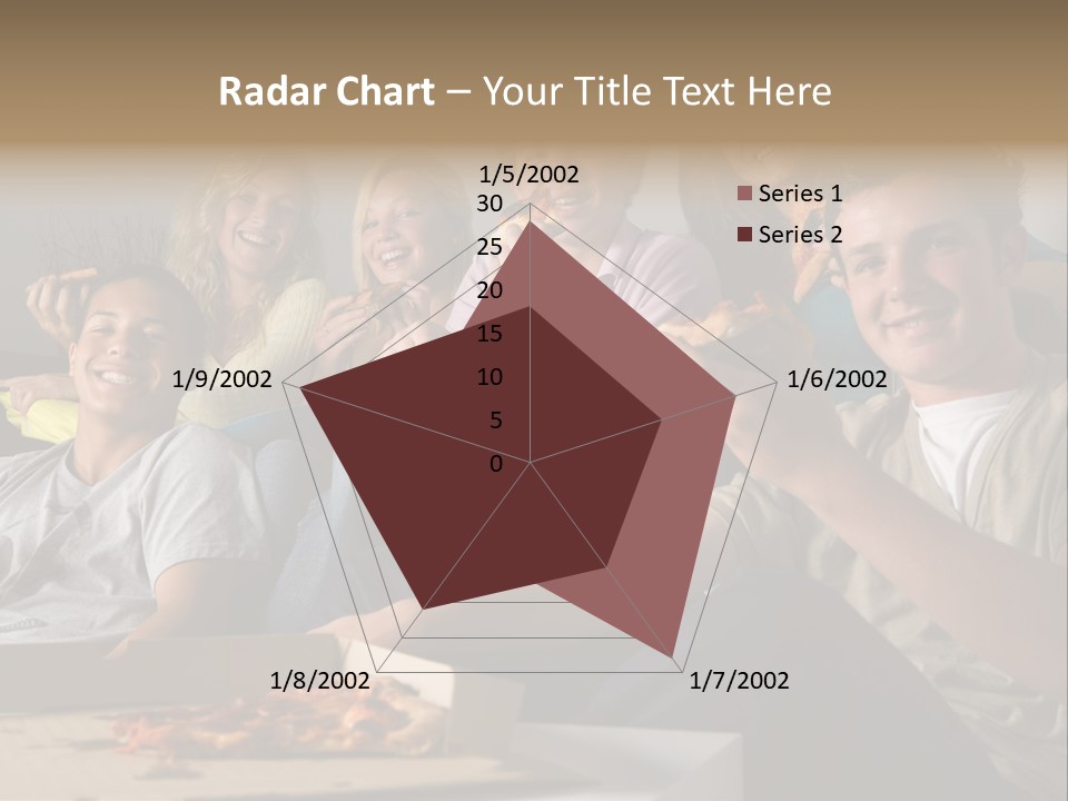 Cheerful Teenage Teenagers PowerPoint Template