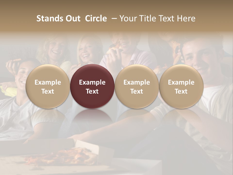 Cheerful Teenage Teenagers PowerPoint Template