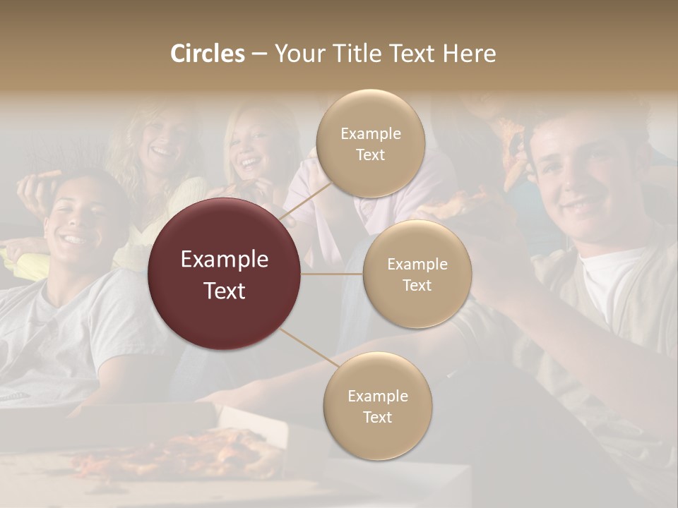 Cheerful Teenage Teenagers PowerPoint Template