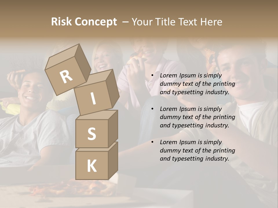 Cheerful Teenage Teenagers PowerPoint Template