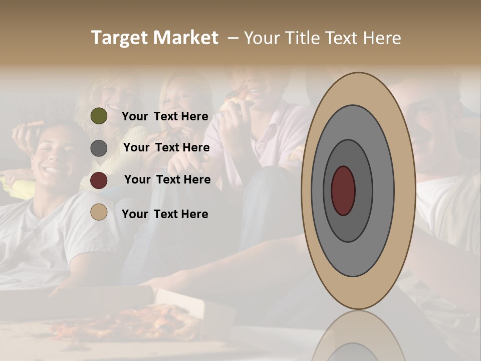 Cheerful Teenage Teenagers PowerPoint Template