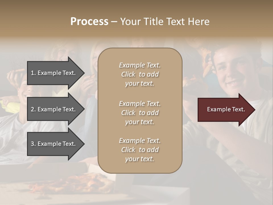 Cheerful Teenage Teenagers PowerPoint Template
