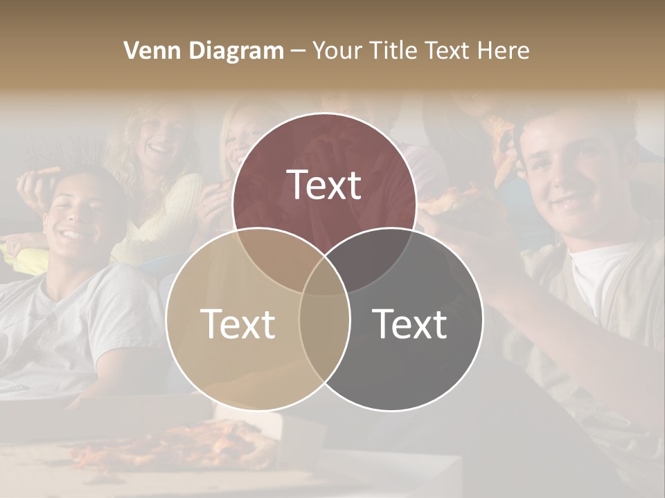 Cheerful Teenage Teenagers PowerPoint Template