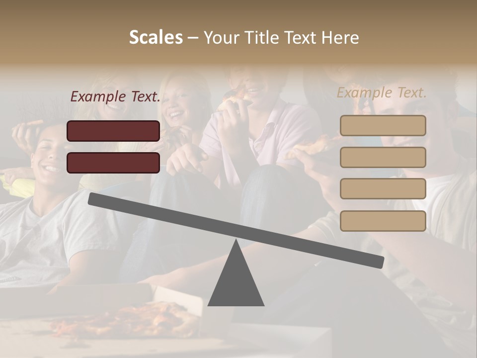 Cheerful Teenage Teenagers PowerPoint Template