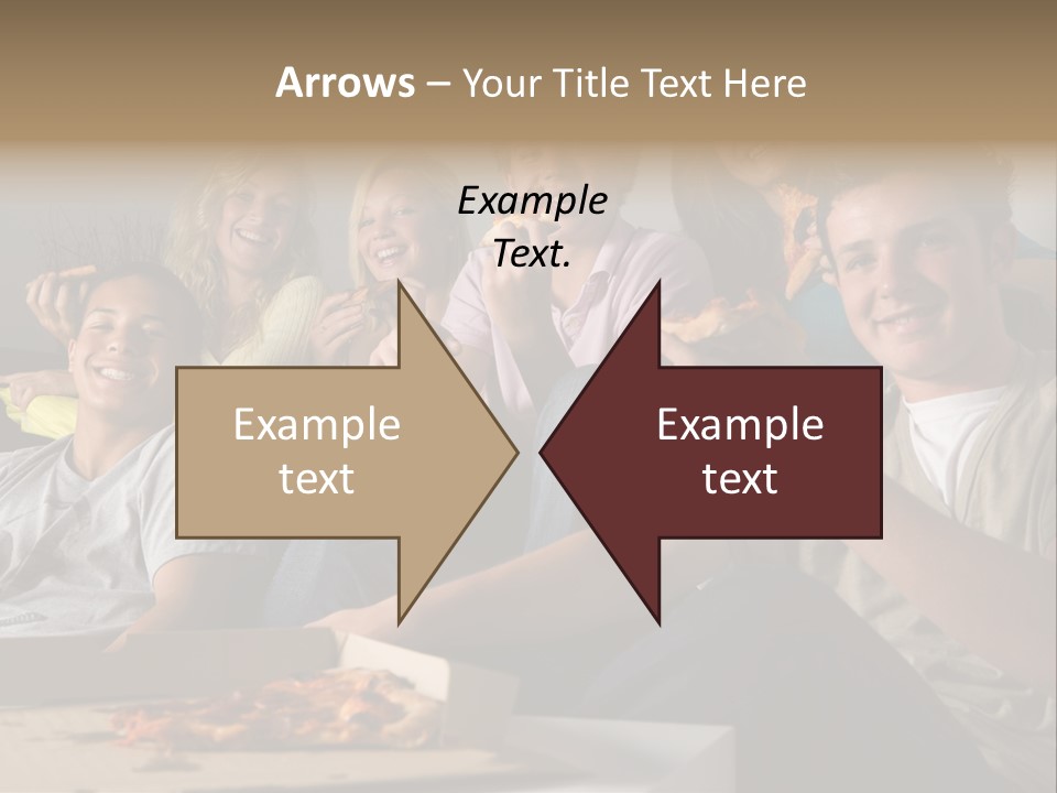 Cheerful Teenage Teenagers PowerPoint Template