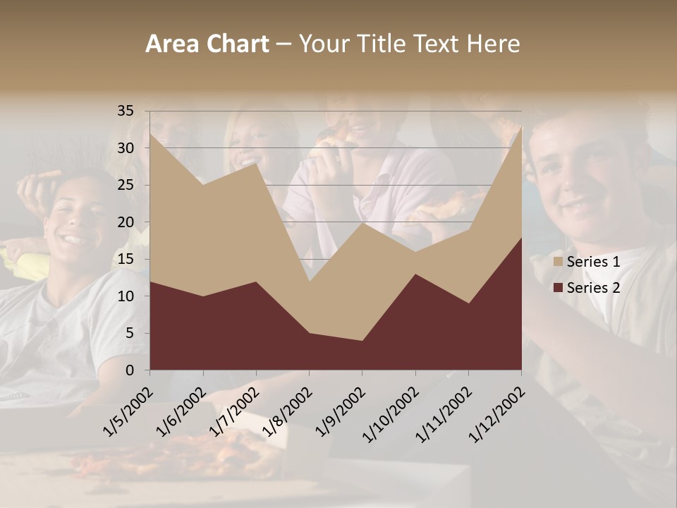 Cheerful Teenage Teenagers PowerPoint Template