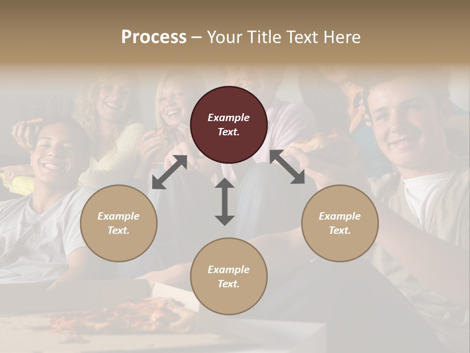 Cheerful Teenage Teenagers PowerPoint Template