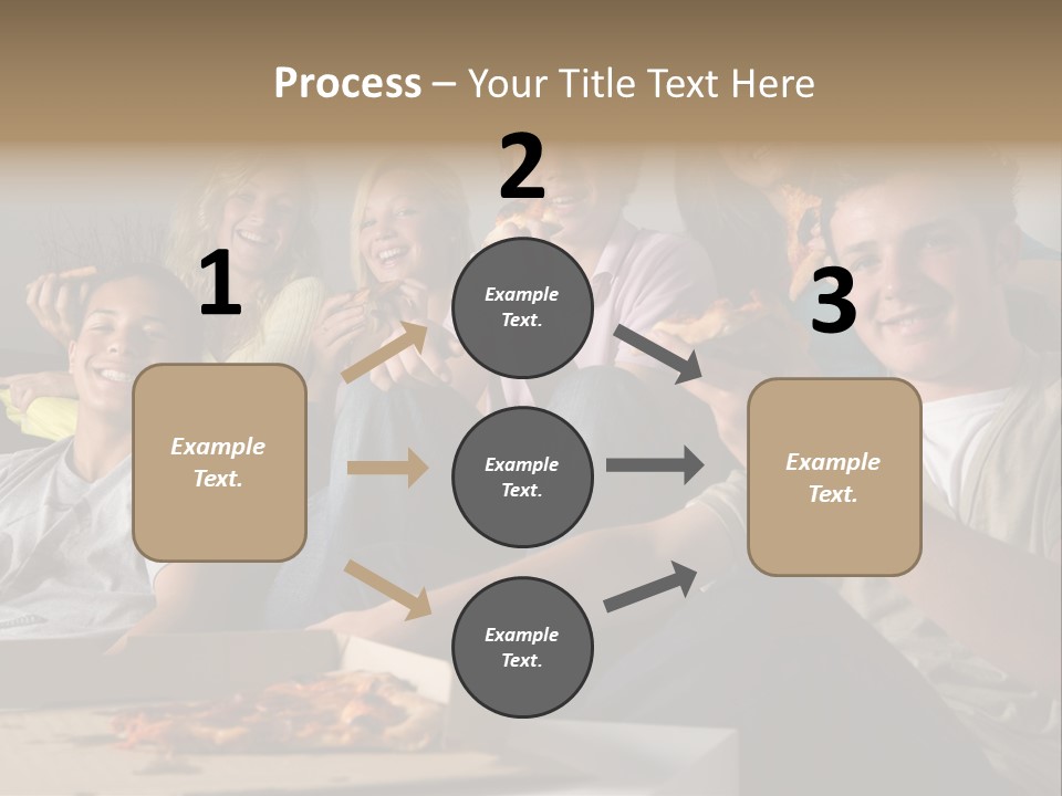 Cheerful Teenage Teenagers PowerPoint Template