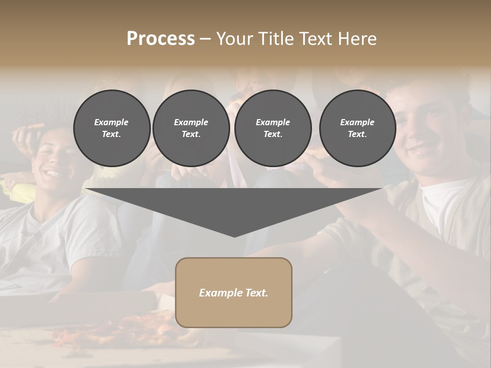 Cheerful Teenage Teenagers PowerPoint Template