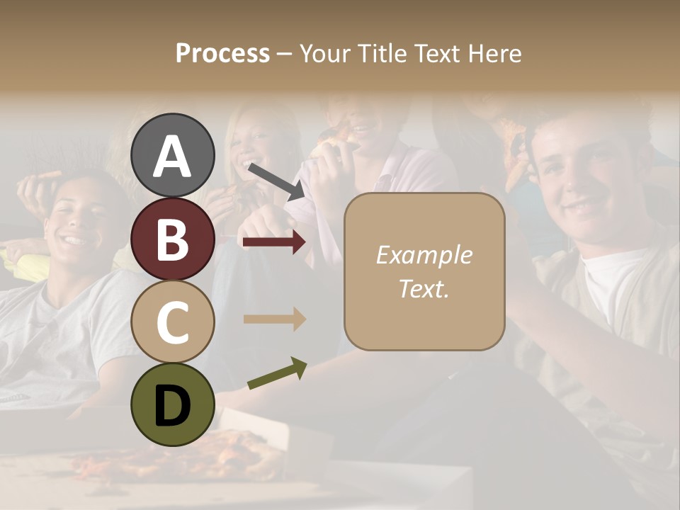 Cheerful Teenage Teenagers PowerPoint Template