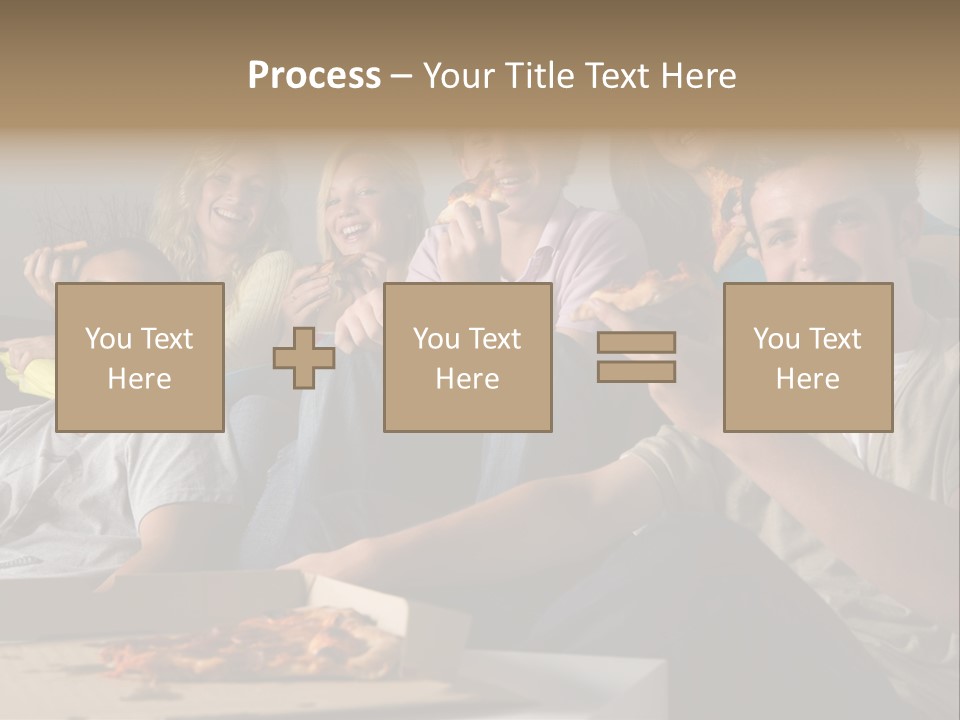Cheerful Teenage Teenagers PowerPoint Template