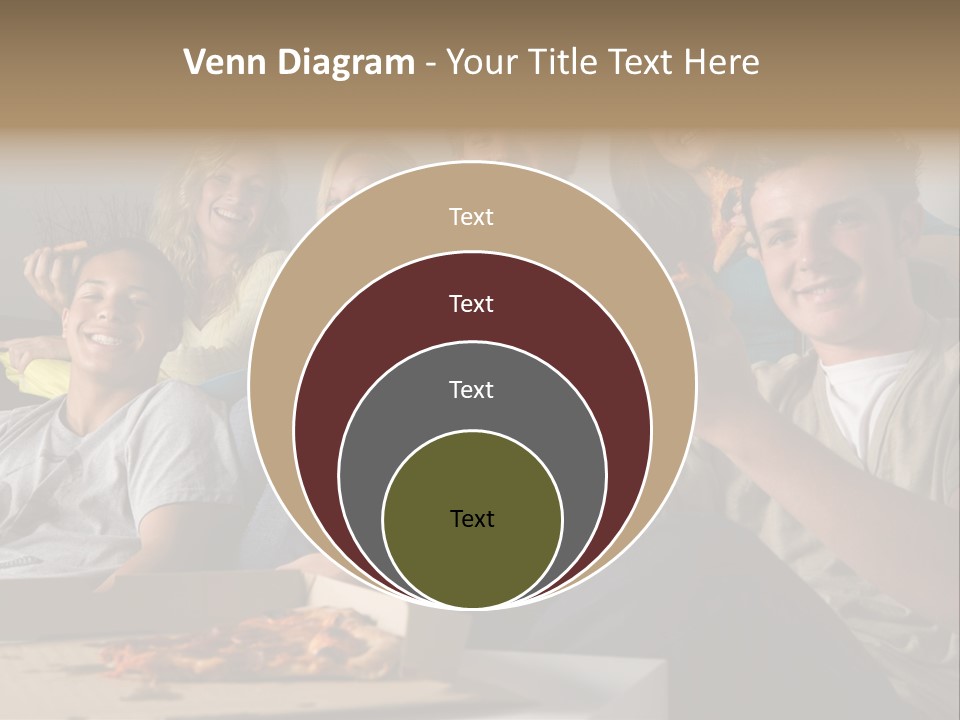 Cheerful Teenage Teenagers PowerPoint Template