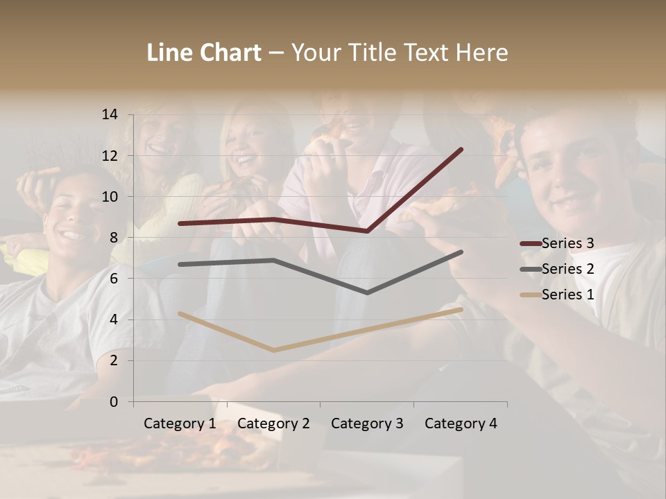 Cheerful Teenage Teenagers PowerPoint Template
