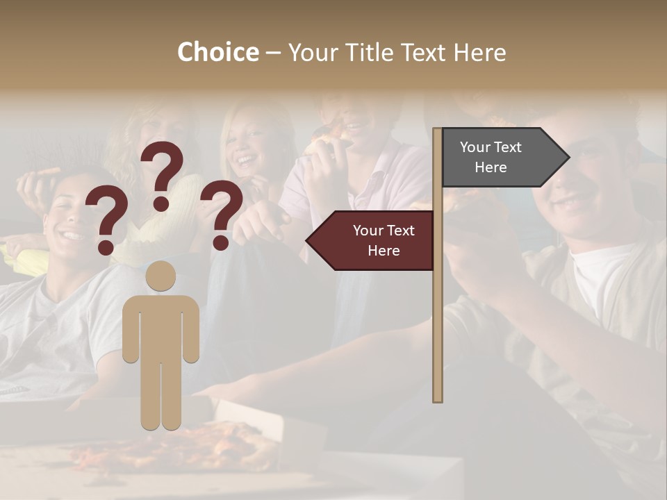 Cheerful Teenage Teenagers PowerPoint Template