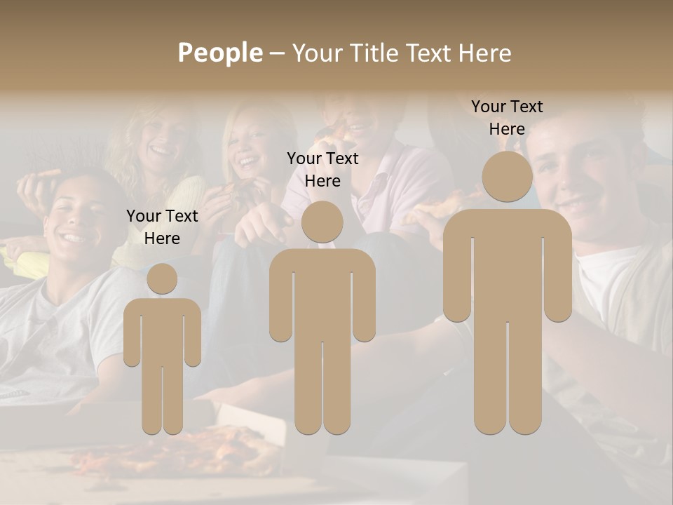 Cheerful Teenage Teenagers PowerPoint Template