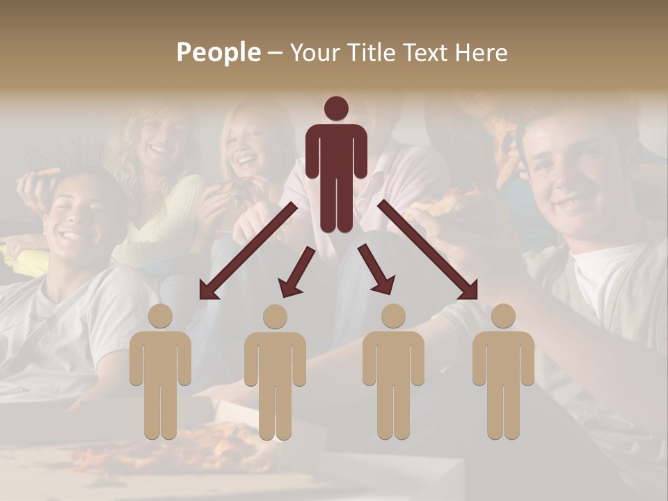 Cheerful Teenage Teenagers PowerPoint Template