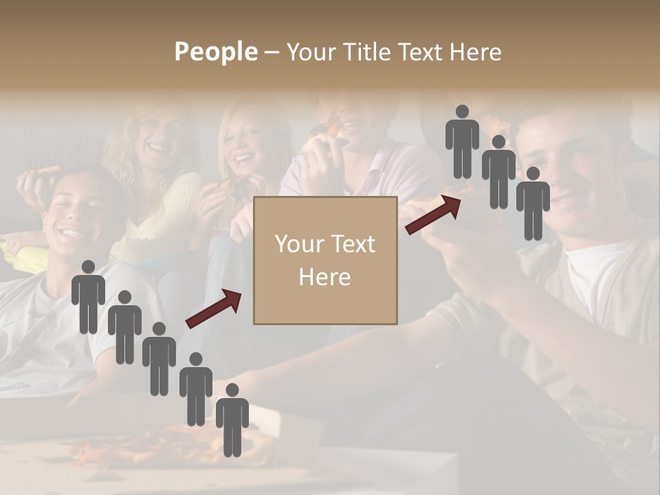 Cheerful Teenage Teenagers PowerPoint Template