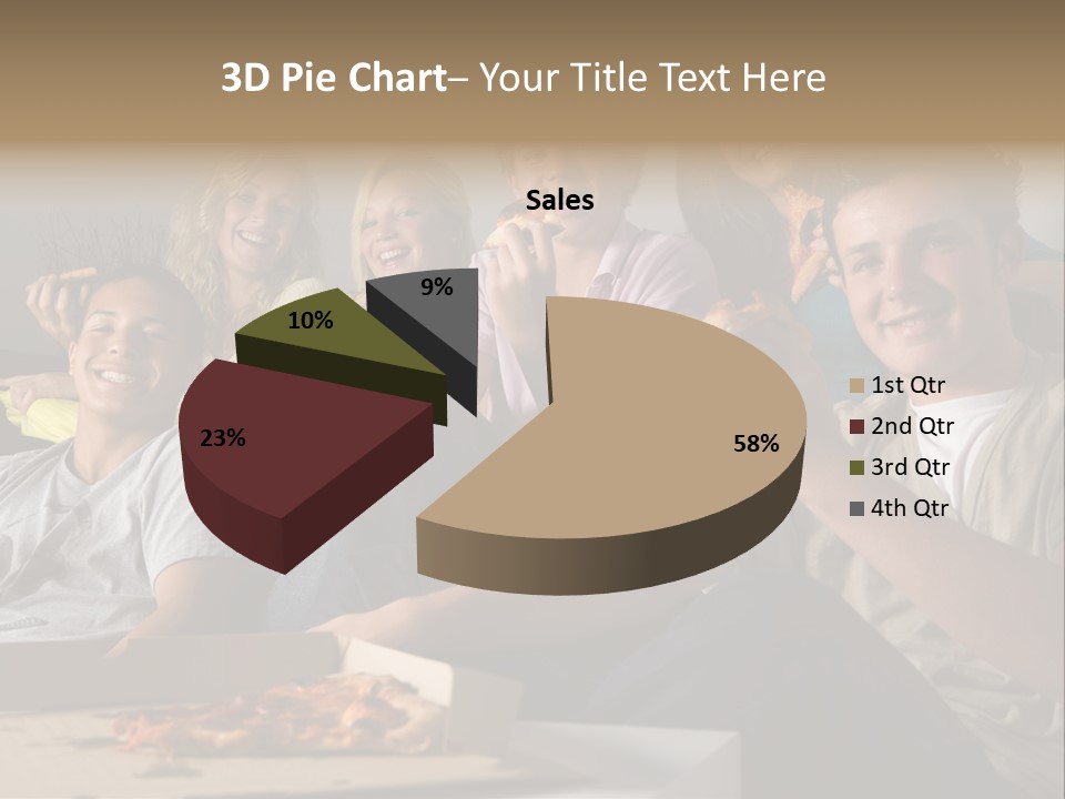Cheerful Teenage Teenagers PowerPoint Template