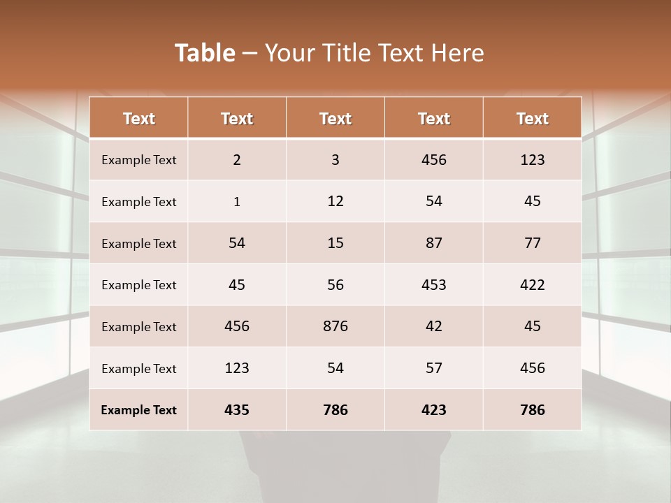 A Man In A Suit Is Standing In A Room PowerPoint Template