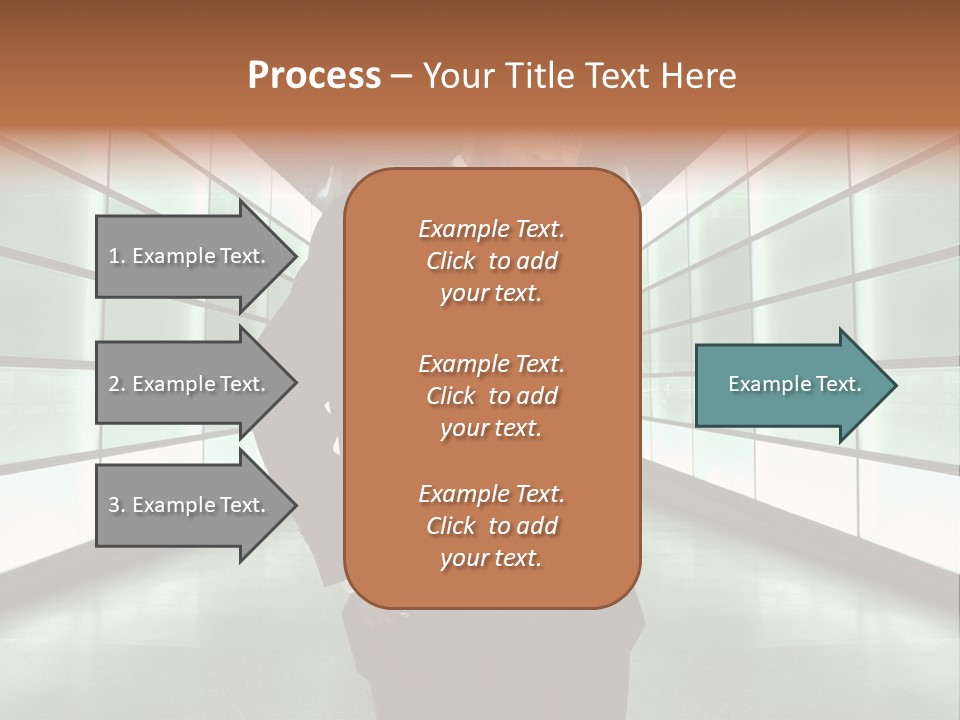 A Man In A Suit Is Standing In A Room PowerPoint Template