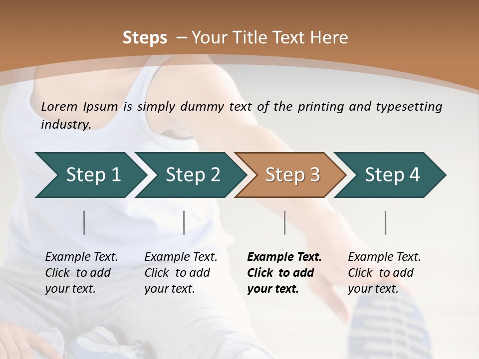 Losing Exercise Train PowerPoint Template