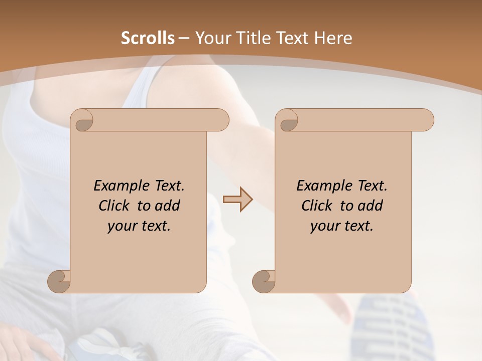 Losing Exercise Train PowerPoint Template
