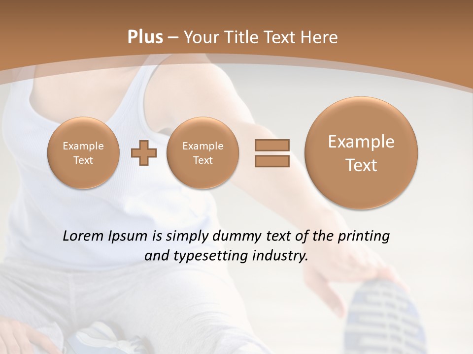 Losing Exercise Train PowerPoint Template