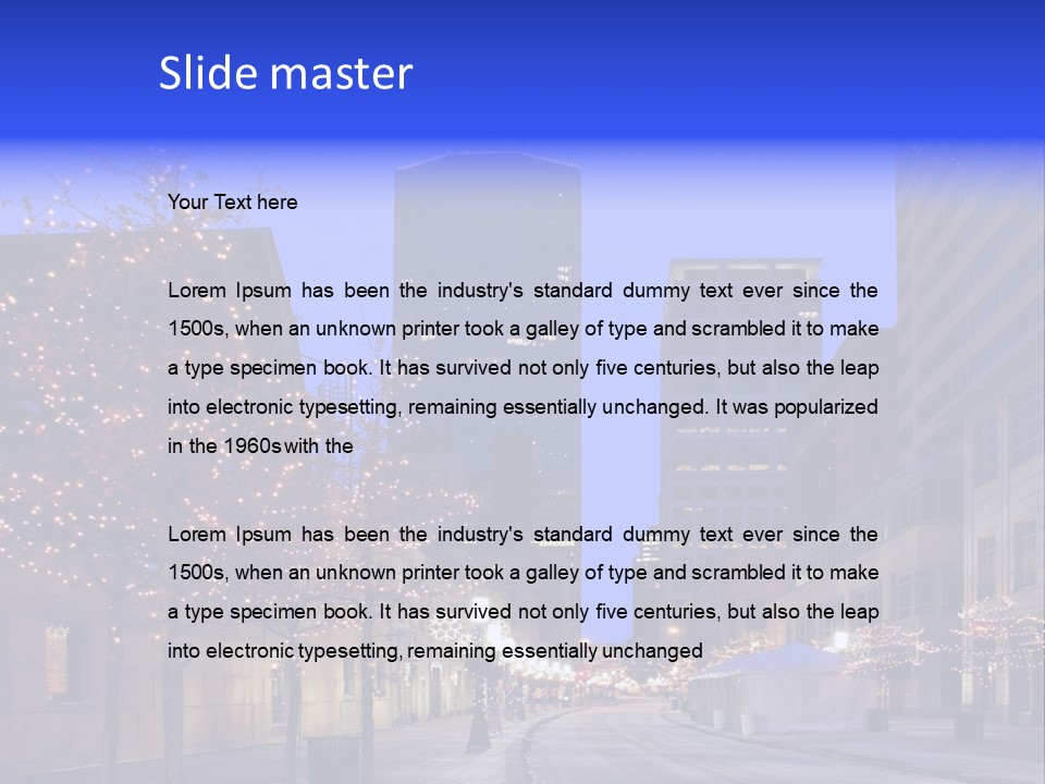 Nicollet Winter Illuminated PowerPoint Template