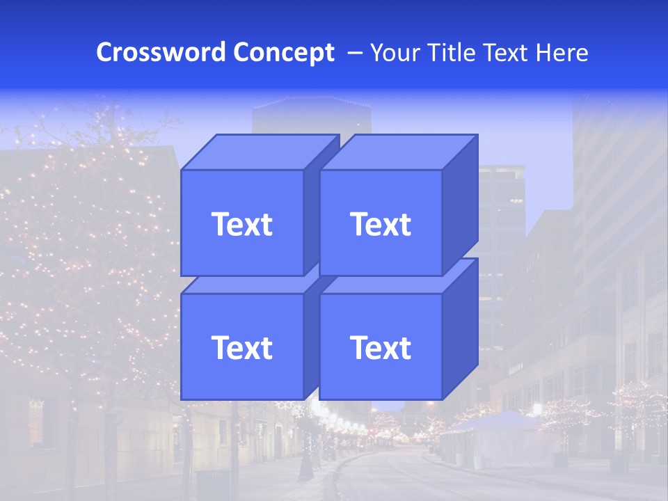 Nicollet Winter Illuminated PowerPoint Template