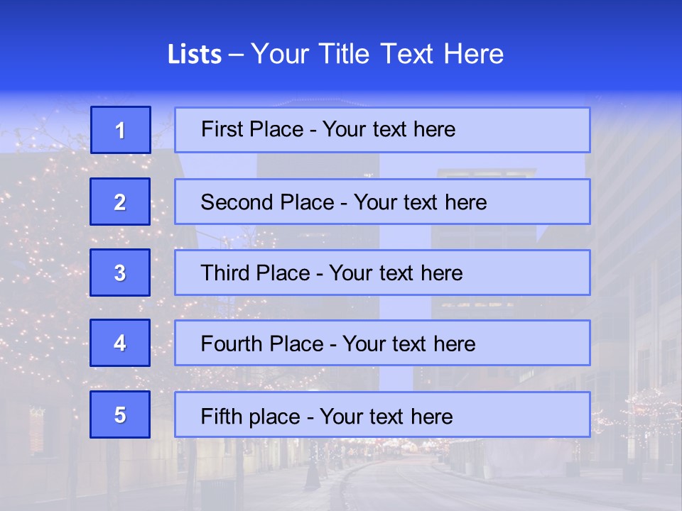 Nicollet Winter Illuminated PowerPoint Template