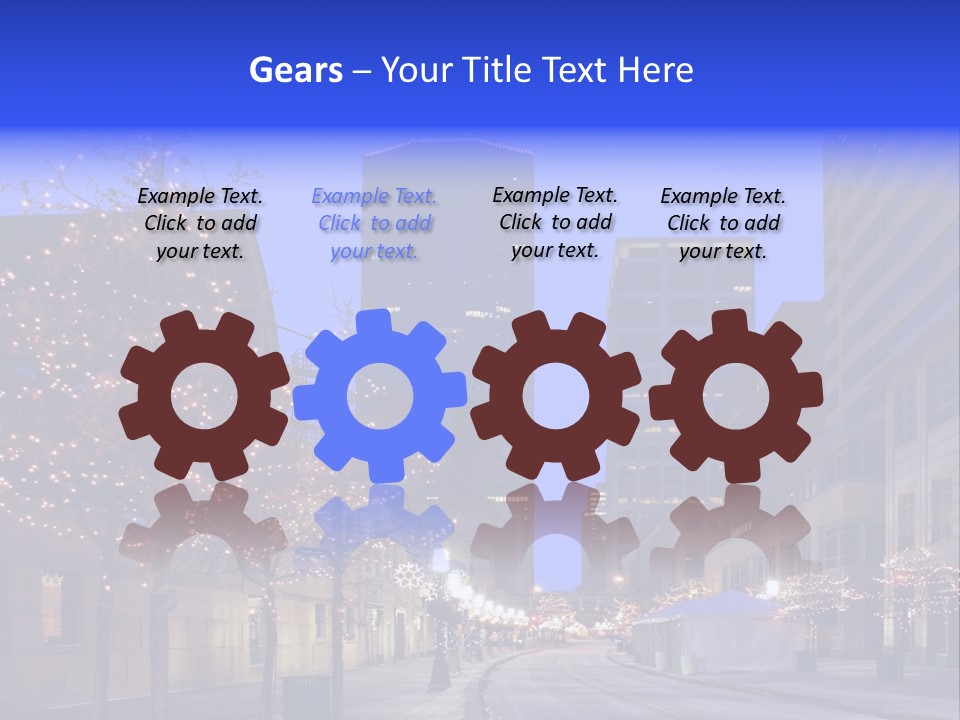 Nicollet Winter Illuminated PowerPoint Template