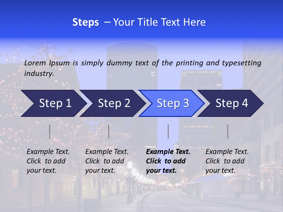 Nicollet Winter Illuminated PowerPoint Template