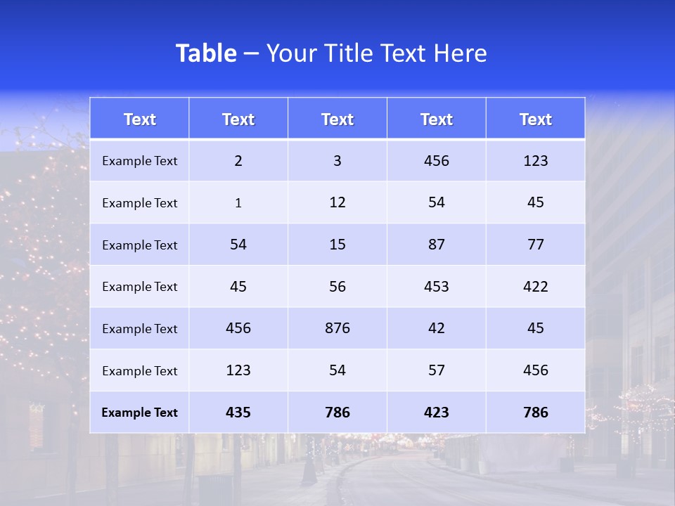 Nicollet Winter Illuminated PowerPoint Template