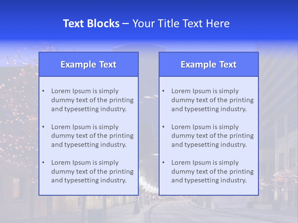 Nicollet Winter Illuminated PowerPoint Template
