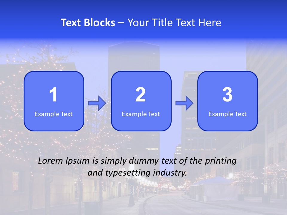 Nicollet Winter Illuminated PowerPoint Template