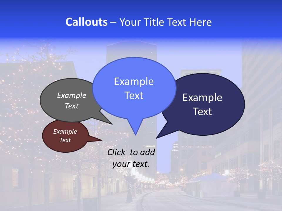 Nicollet Winter Illuminated PowerPoint Template