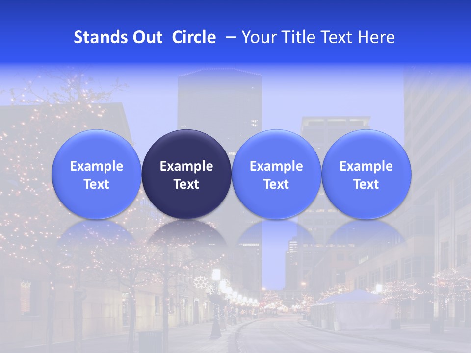 Nicollet Winter Illuminated PowerPoint Template