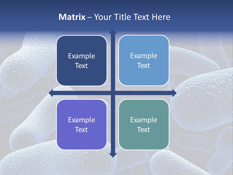 A Group Of Blue And White Cells Powerpoint Presentation PowerPoint Template