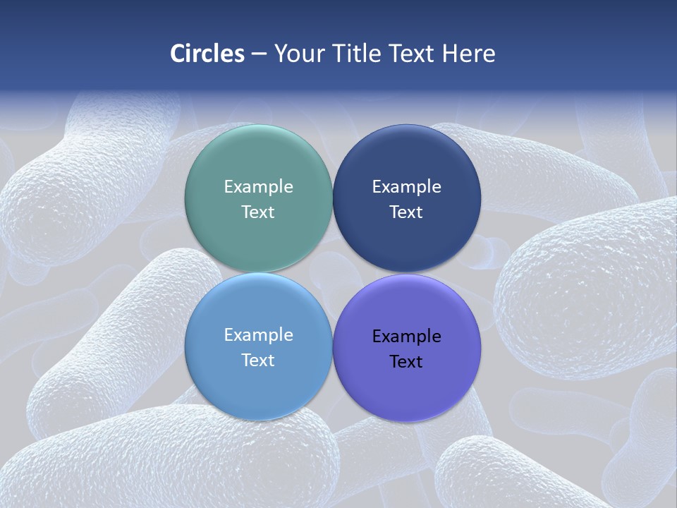 A Group Of Blue And White Cells Powerpoint Presentation PowerPoint Template