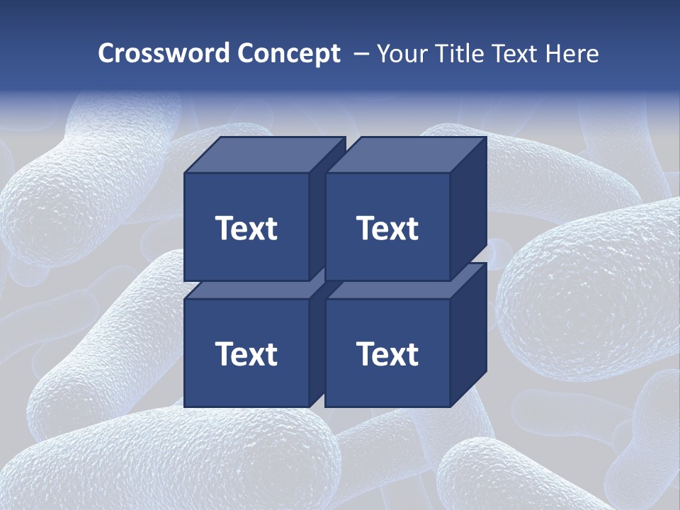 A Group Of Blue And White Cells Powerpoint Presentation PowerPoint Template