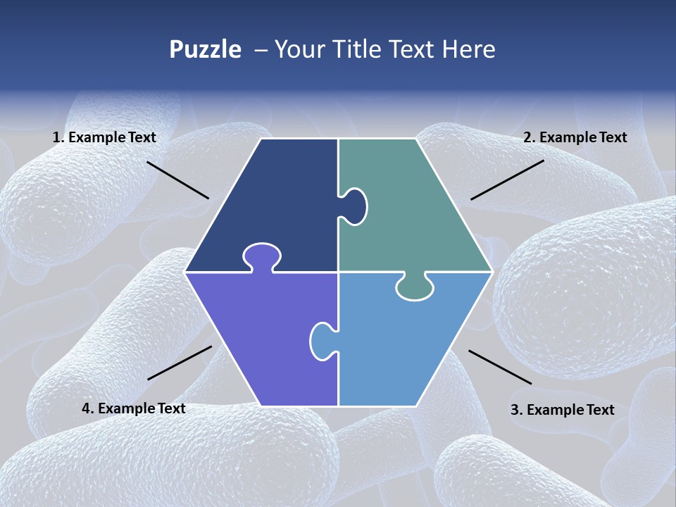 A Group Of Blue And White Cells Powerpoint Presentation PowerPoint Template