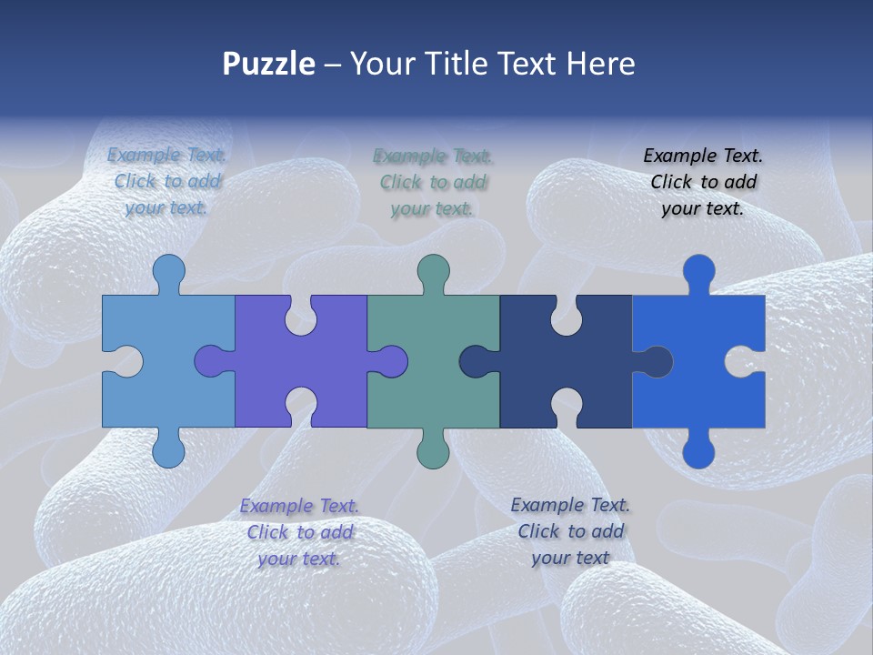A Group Of Blue And White Cells Powerpoint Presentation PowerPoint Template