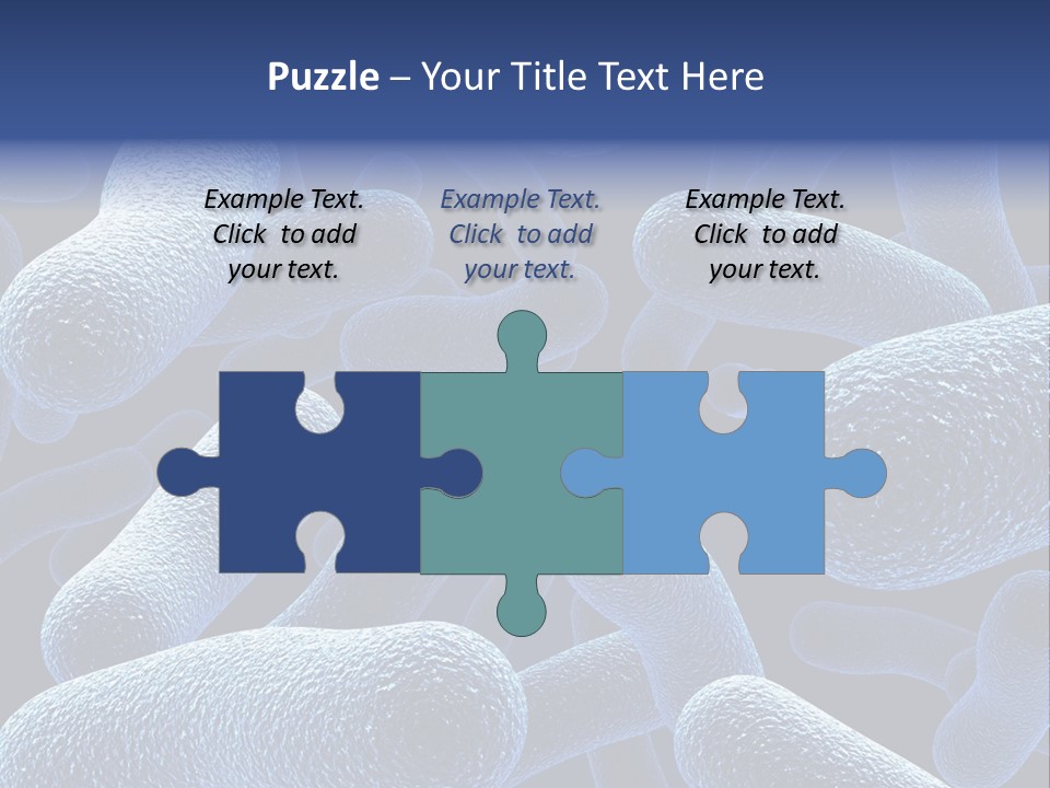 A Group Of Blue And White Cells Powerpoint Presentation PowerPoint Template