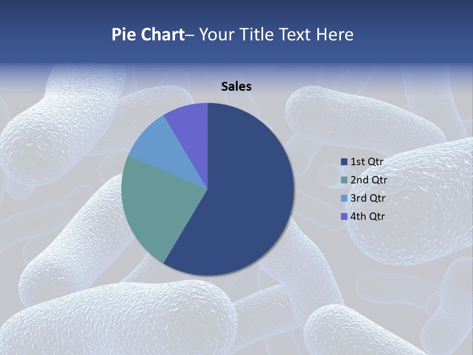 A Group Of Blue And White Cells Powerpoint Presentation PowerPoint Template
