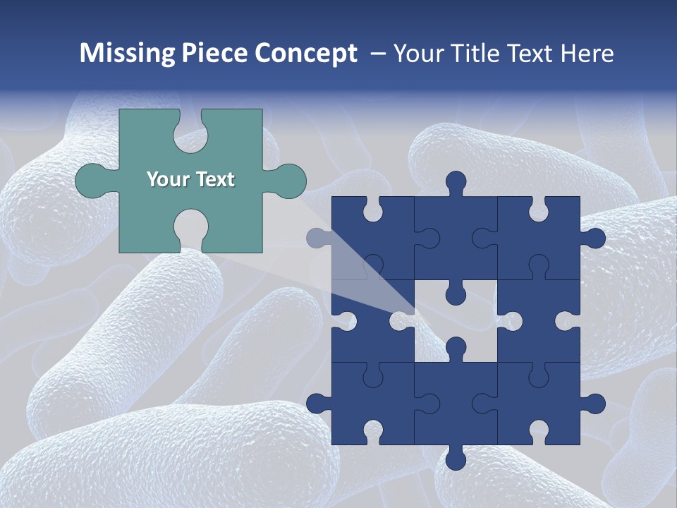 A Group Of Blue And White Cells Powerpoint Presentation PowerPoint Template
