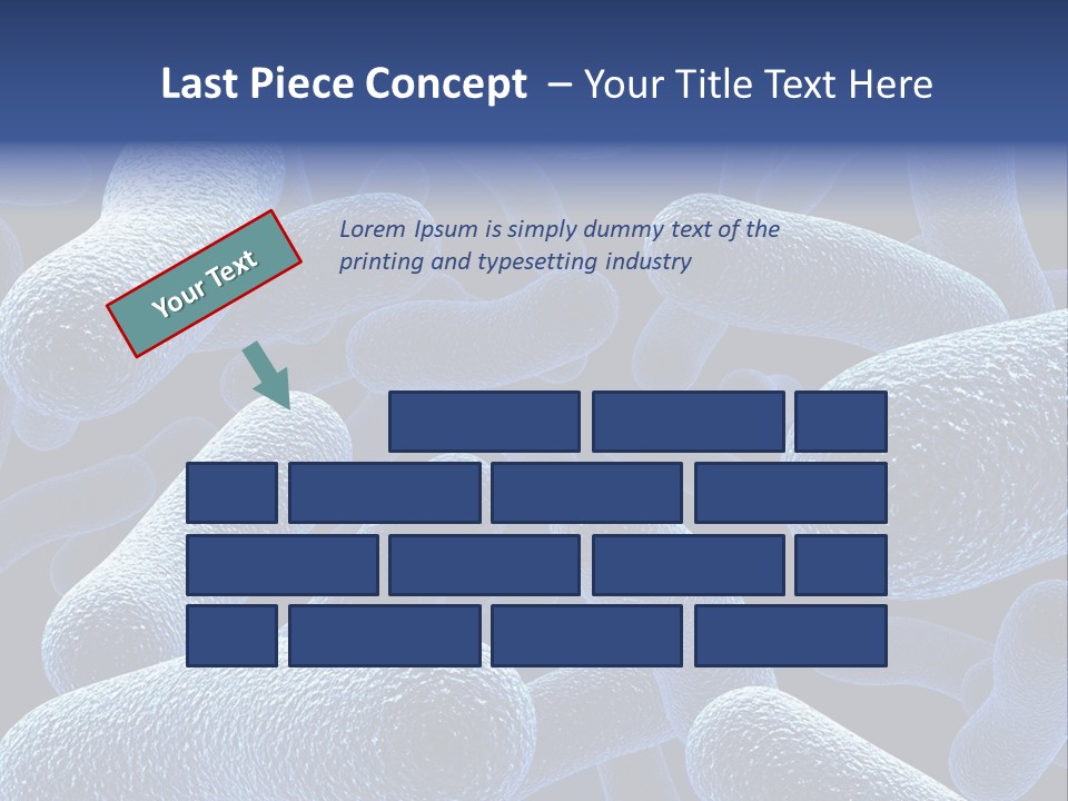 A Group Of Blue And White Cells Powerpoint Presentation PowerPoint Template