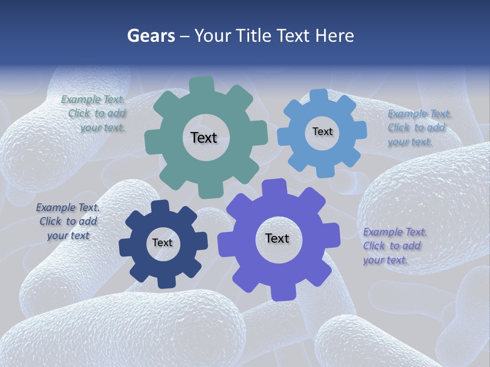 A Group Of Blue And White Cells Powerpoint Presentation PowerPoint Template